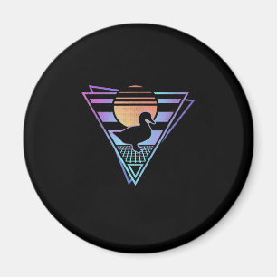 Íman Duck Retro 80s EDM Synthwave Gift-Shirt