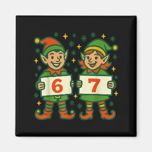 Íman Duende de Natal 6 7 Meme Férias Divertidos Elfos G