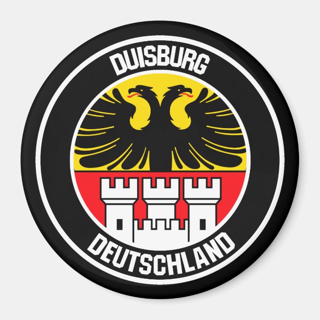 Íman Duisburg Round Emblem (Frente)