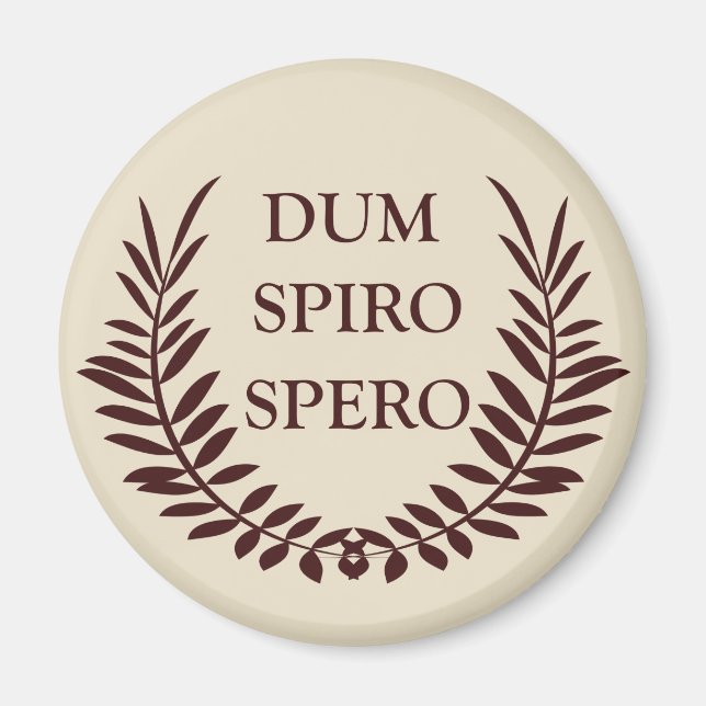 Íman Dum spiro spero (Frente)