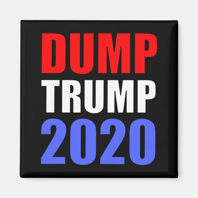 Íman Dump Trump 2020 Anti-Trump (Frente)