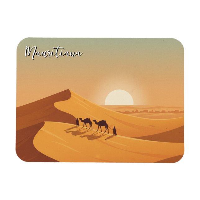 Íman Dunas de Camelo do Deserto da Mauritânia (Horizontal)