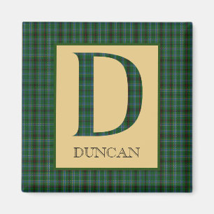Íman Duncan Tartan Monograma D  