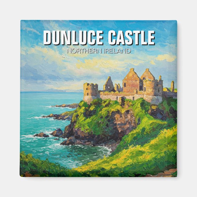 Íman Dunluce Castle Norte Irlanda Viagem (Frente)