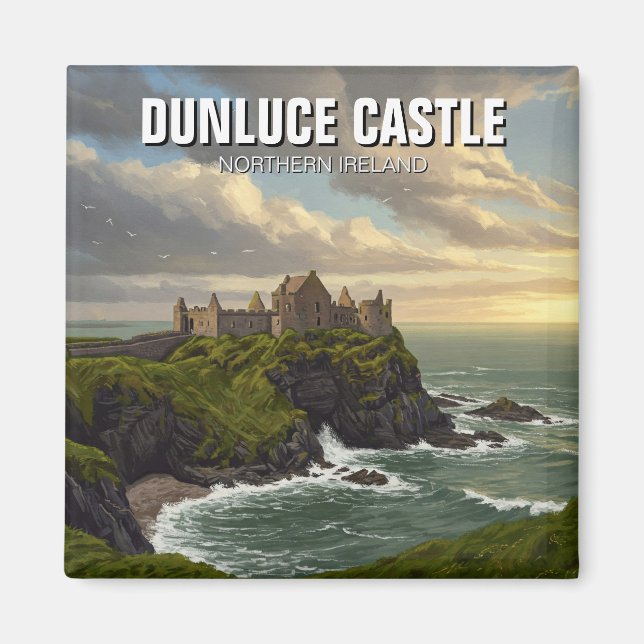 Íman Dunluce Castle Norte Irlanda Viagem (Frente)