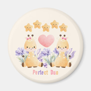 Íman Duo Perfeito   Ímã de Girafa Casalzinho