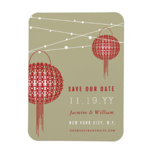 Íman Dupla Felicidade Lanternas Vermelhas Asiáticas Sal