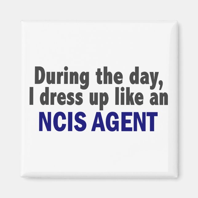 Íman Durante O Dia Eu Me Vestir Como Um Agente NCIS (Frente)