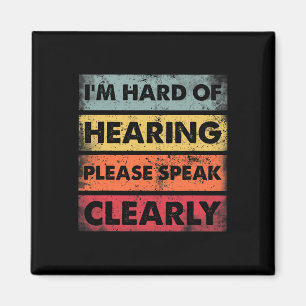 Íman Duro de audição surda deficiente auditiva Sinal de