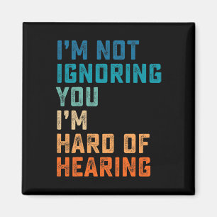 Íman Duro De Vintagem Da Língua De Sinais ASL Surda Awa