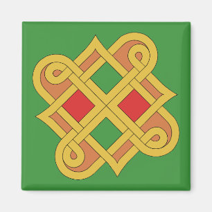 Íman Durrow Knotwork 2016 Red and Green