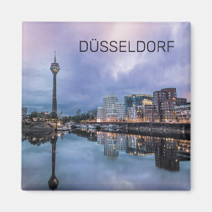 Íman Dusseldorf Skyline Alemanha Holiday Sunset Souveni