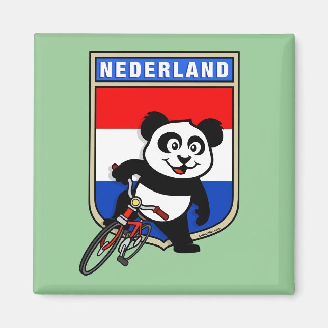 Íman Dutch Cycling Panda (Frente)