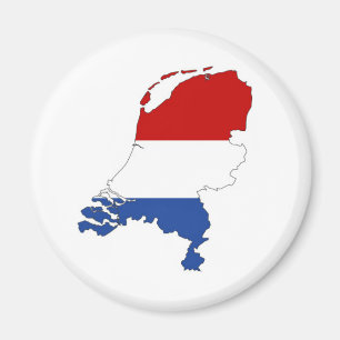Íman dutch holandês da forma do mapa da bandeira de