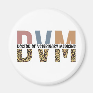 Íman DVM Doctor Veterinary Medicine Leopard Print