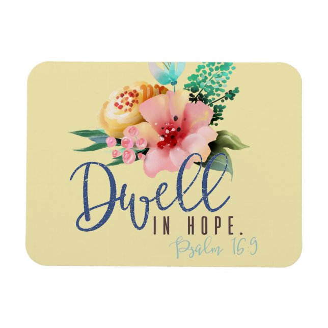 Íman Dwell em Hope Verse Floral (Horizontal)