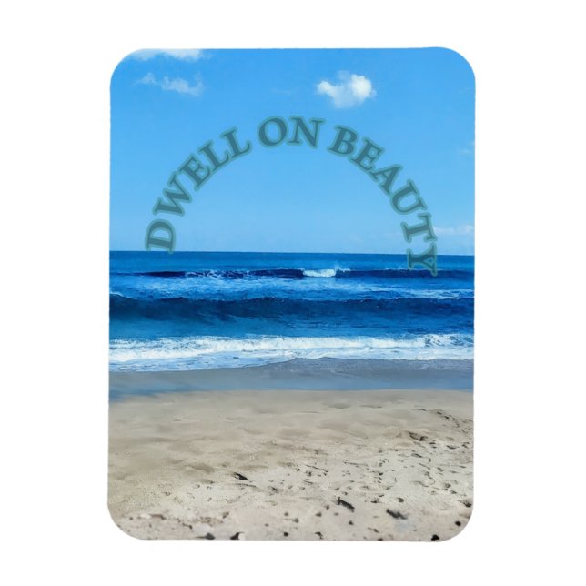 Íman Dwell on beauty beach scene  (Vertical)