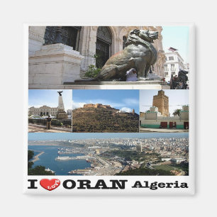 Íman DZ - Argélia - Orano - I Love - Collage Mosaic