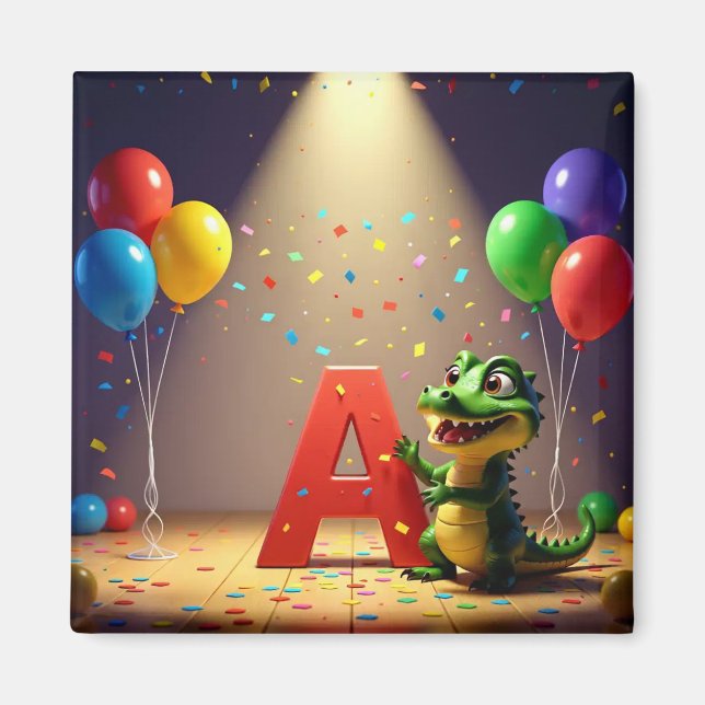 Íman E4MA Kids Collection: Alligator Andy - Celebration (Frente)