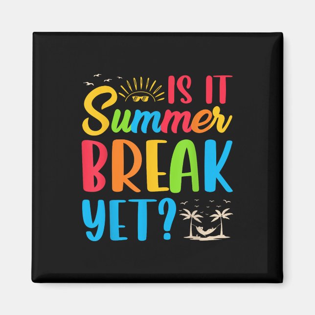 Íman É A Break De Verão, Professora No Final Do Ano? (Frente)