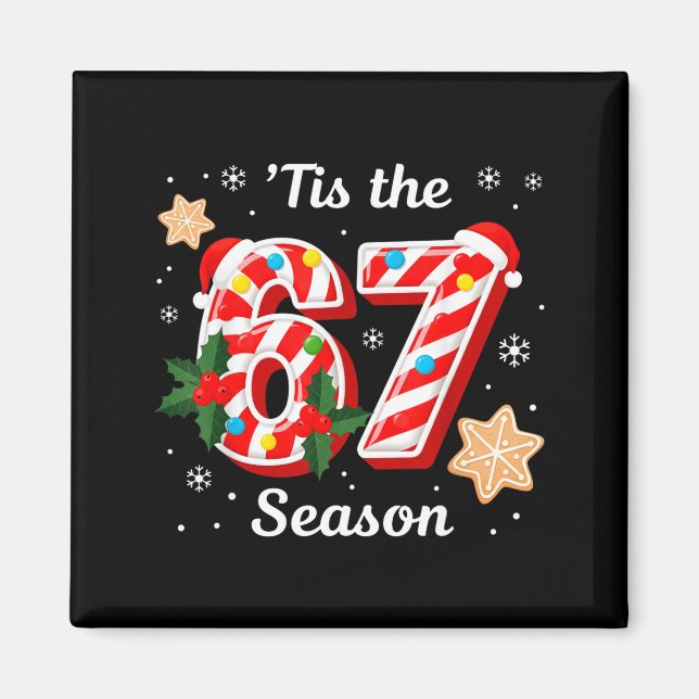 Íman É a Temporada 67 Seis Sete Natal Brainrot Mem (Frente)