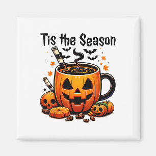 Íman É a Temporada de Halloween Café de Abóbora com Tem
