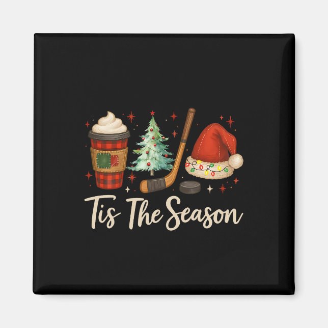 Íman É a Temporada de Hóquei Café Árvore de Natal Hóque (Frente)