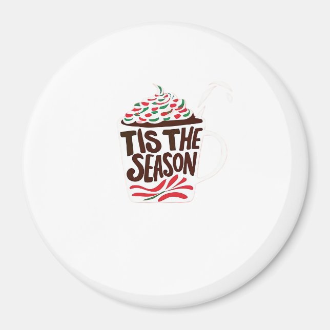 Íman É a Temporada do Natal Peppermint Mocha (Frente)