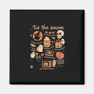Íman É a Temporada Folhas de Abóbora Outono Halloween