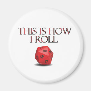 Íman É Assim Que Eu Rolo Um Engraçado Dice RPG