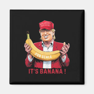 Íman É Banana (para escala) Estelar Funny Trump Tee 0