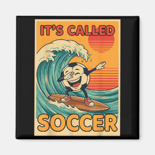 Íman É chamado de futebol divertido retro bola esportes