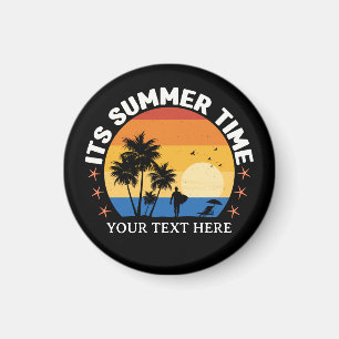 Íman É Design de Pôr do Sol Tropical de Verão