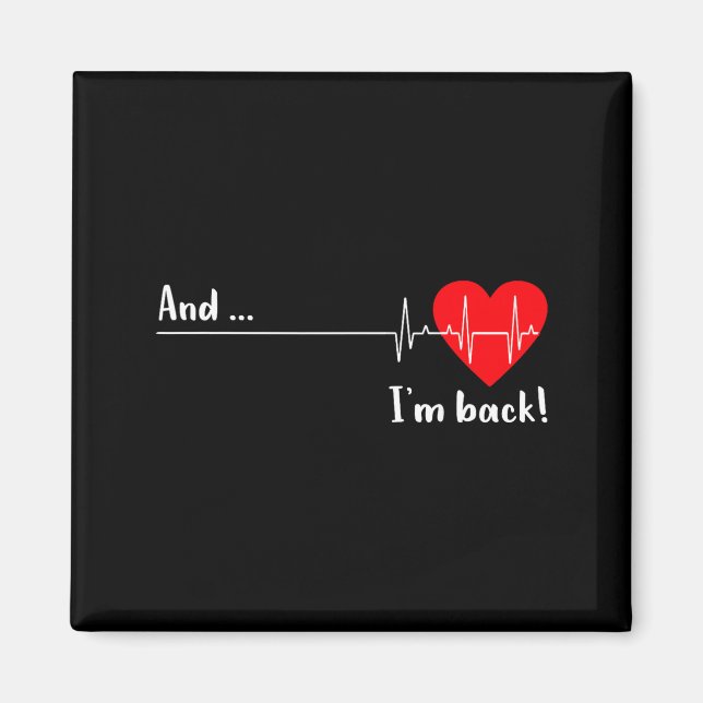 Íman E Eu Estou de Volta Batimento Cardíaco de Ekg Para (Frente)