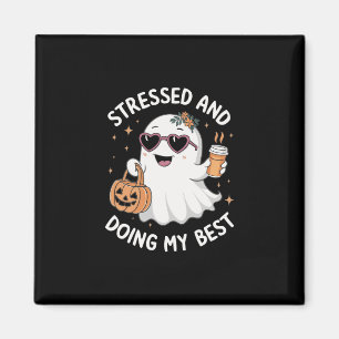 Íman E Fazendo O Meu Mais Engraçado Café De Halloween D