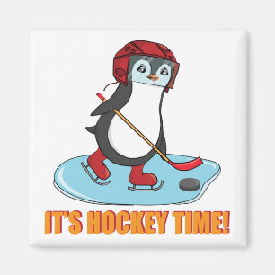 Íman É Hockey Time - Hóquei em Gelo Pinguim