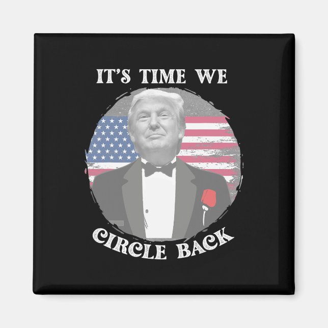 Íman É Hora de Cercar a Bandeira do Trump (Frente)