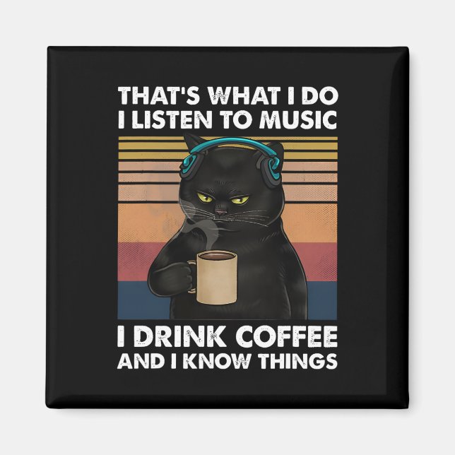 Íman É isso que eu faço, ouço música, bebo café (Frente)