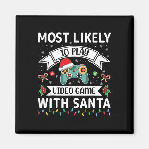Íman É Mais Provável Jogar Vídeo Jogo Com Papais noeis