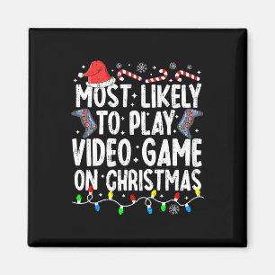 Íman É Mais Provável Jogar Vídeo No Natal Pajama