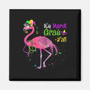 Íman É Mardi Gras Y'all Flamingo Costume Girls Women