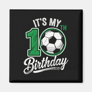 Íman É Meu 10º Aniversário Futebol 10 Anos de Idade Ani