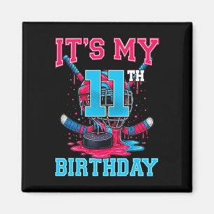Íman É Meu 11º Aniversário Hóquei 11 Anos Sorvete