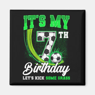 Íman É Meu 7º Aniversário de Futebol Menino Engraçado 7