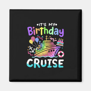 Íman É Meu Aniversário Cruzeiro Tie Dye Viagem de Féria
