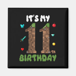 Íman É meu aniversário de 11 anos, divertido jogador de