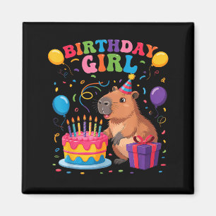 Íman É Meu Aniversário Garota Amantes de Capivara Festa