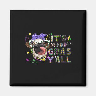 Íman É Moody Gras Yall Engraçado Vaca Mardi Gras