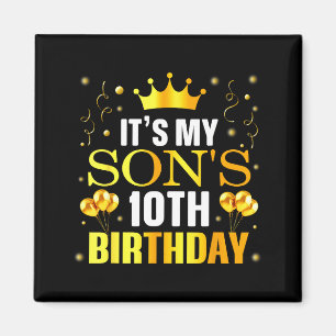 Íman É o 10º aniversário do meu filho Feliz aniversário