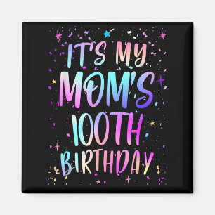 Íman É o 100º Aniversário da Minha Mãe Colorido Feliz 1